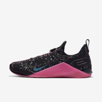 Nike React Metcon AMP - Férfi Edzőcipő - Fekete/Rózsaszín/Zöld/Kék